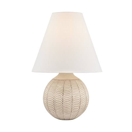 Hudson Valley Lighting Capers Table Lamp in Aged Brass/Ceramic Ivory Petal by Cortney Bishop CBL9430-AGB/CIP