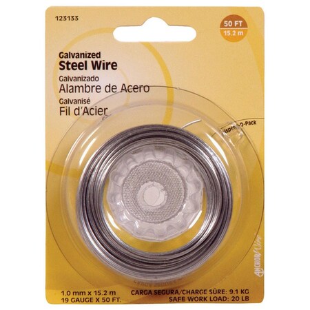 Homecare Products 50 ft. 19 Gauge Galvanized Steel Wire HO3307124