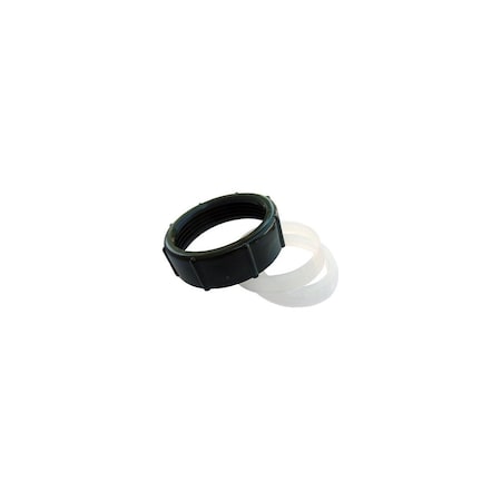 Larsen Supply Co. Slip Joint Nut Kit, Black Plastic, 1-1/2 In. 03-1841