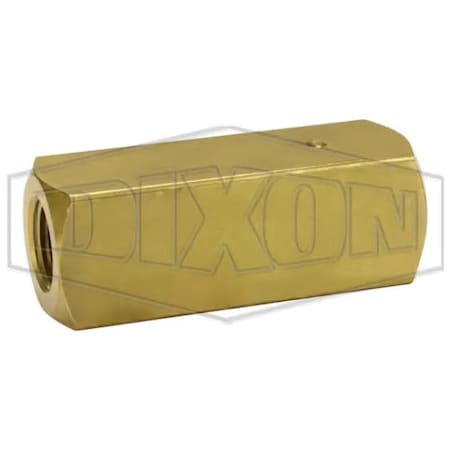 Dixon C Series Check Valve, 1/2 in, FNPT, Brass Body BCV800