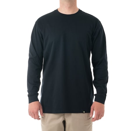 First Tactical TACTIX COTTON T-SHIRTS LONG SLEEVE, 100% Cotton, Pullover, 0 Pocket(s), Midnight Navy, L 111505