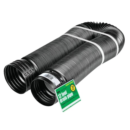 Amerimax Home Products 4'' X 12 Ft. Expandable Solid Drainage Pipe 51710