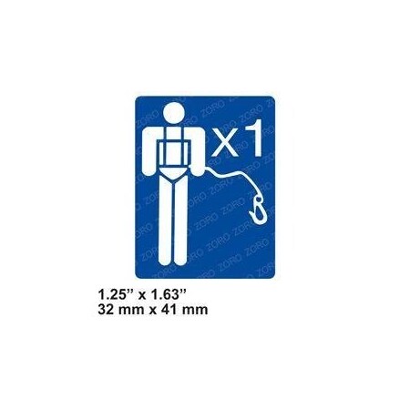 Skyjack REPLACEMENT LABEL HARNESS ANCHORAGE 130018AA