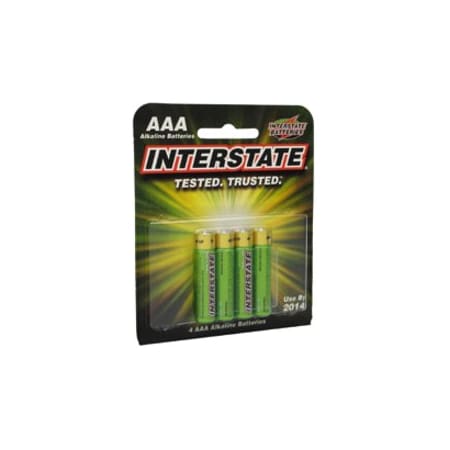 Interstate Batteries Interstate DRY0035 1.5V Alk AAA Interstate 4 Pack DRY0035