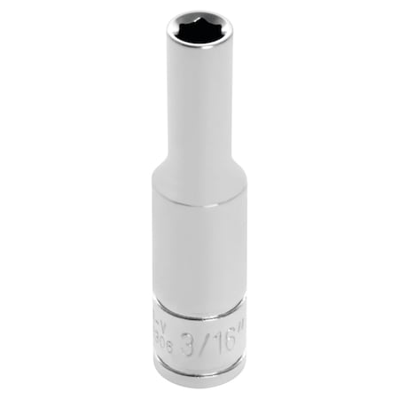 Performance Tool 1/4 In Dr. Deep Socket 3/16 In Socket Dp 3/16, W36306 W36306