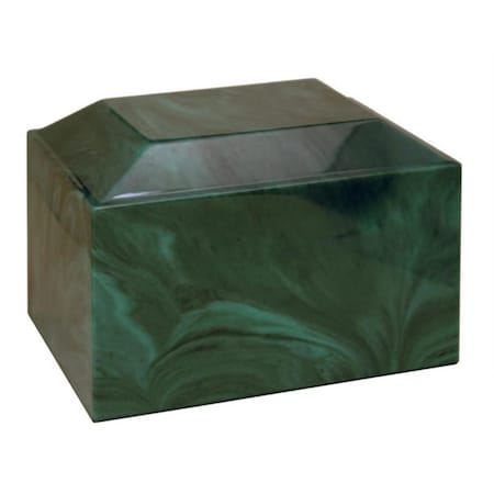 Fasttrack2Fitness Cultured Marble Cremation Atlantis Adult Urn, Emerald FA2030403