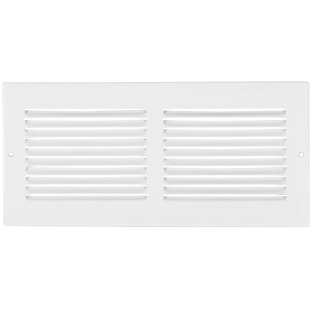 Imperial Sidewall Grille, 12 in L, 12 in W, Steel, White RG0368