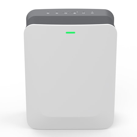 Edendirect 1485 sq. ft.3-Speed HEPA-True Console Air Purifier in Whites, with True HEPA 3-Stage ZR-AP-230A