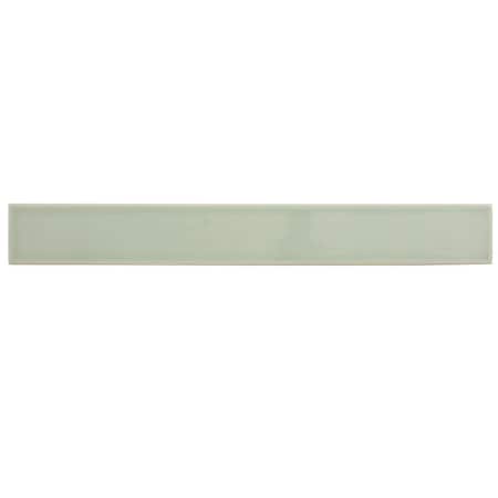 Apollo Tile Horizonte 2 x 16 in. Glossy Soft Mint Green Ceramic Subway Wall Tile 10.76 sq ft/case, 50PK FLT88MNT216A