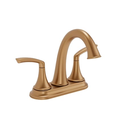 Symmons Elm 4 in. Centerset Two-Handle Bathroom Faucet with Push Pop Drain (1.0 GPM) SLC5512BBZPP