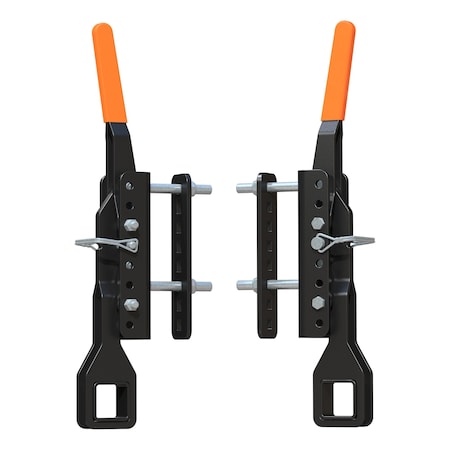 Curt Replacement TruTrack Trailer-Mounted Support Brackets with Handles, 2PK 19298