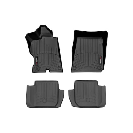 Weathertech Black, Front and Rear Floorliners 44627-1-2