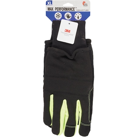 Midwest Gloves & Gear Max Performance Mens XL Thinsulate Lined Work Glove with Snow Cuff MX454TH-XL-DC-72