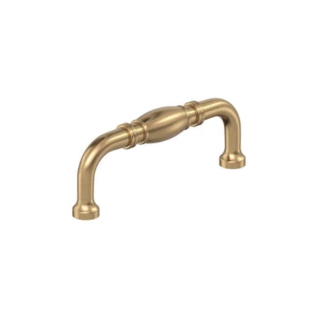 Amerock Granby 3 inch (76mm) Center-to-Center Champagne Bronze Cabinet Pull, 10PK 10VMP53013CZ