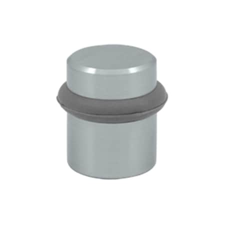 Patioplus 1.5 in. Round Universal Floor Bumper, Satin Chrome - Solid PA569676