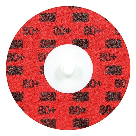 3M Quick-Change Disc, 80 Grit, 3 in, PK50 7100347234