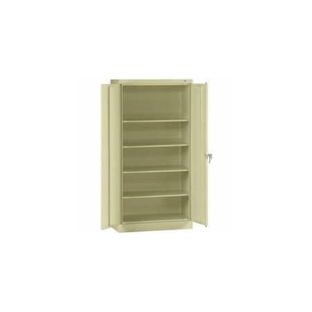 Tennsco High Standard Cabinet Unassembled, 36w x 18d x 72h, Putty 1470PY