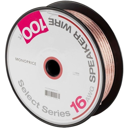 Monoprice Select Series 16AWG Speaker Wire, 100ft 14916