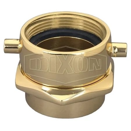 Dixon The Right Connection 23-270 Open Snoot Pin Lug Adapter, 2-1/2 in, FNST x FNPT, Cast Brass, Domestic SF250F-P