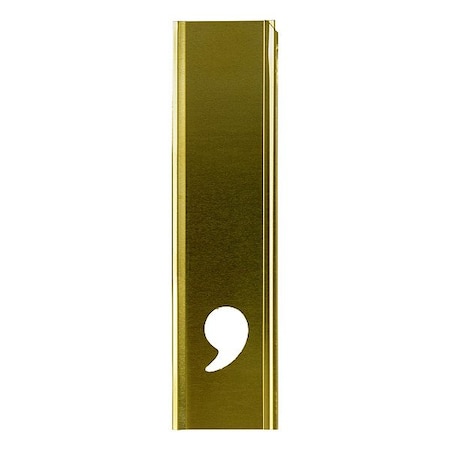 C.H. Hanson Stencil Sort-6" Brass Gothic Comma, Symbol, Gothic Font, Brass, 1 Pieces 10016CM