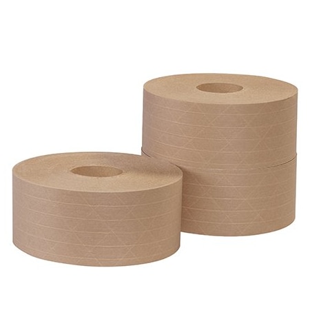 Tape Logic Water-Activated Tape, 72 mm W x 1,000 ft L, Kraft, 6 PK T9107200