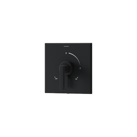 Symmons Duro Wall Mounted Single Handle Shower Valve Trim with Volume Control Lever (Valve Not Included) S3690MBTRM
