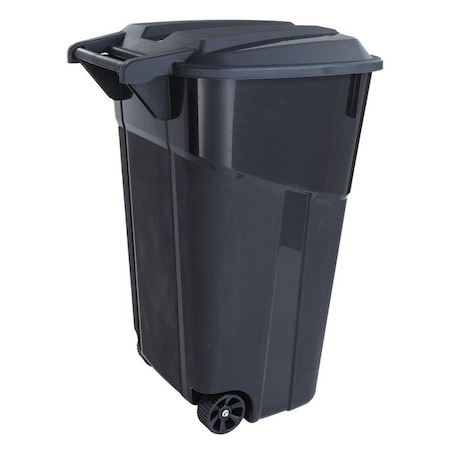 United Solutions COLORmaxx Trash Can, 32 gal Capacity, Black TI0061