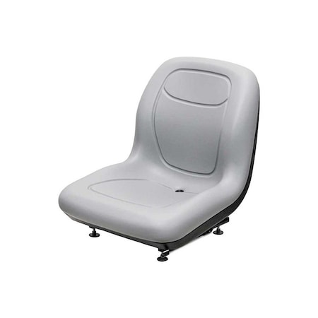 Uni Pro 128 Bucket Seat, With Slide Rails & 1 Normally Open OPS, Gray Vinyl 8642