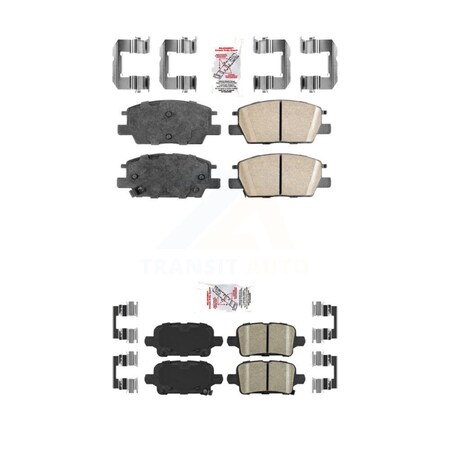 Ameribrakes Front Rear Ceramic Disc Brake Pads Kit For Chevrolet Equinox Malibu GMC Terrain Buick KNF-100626