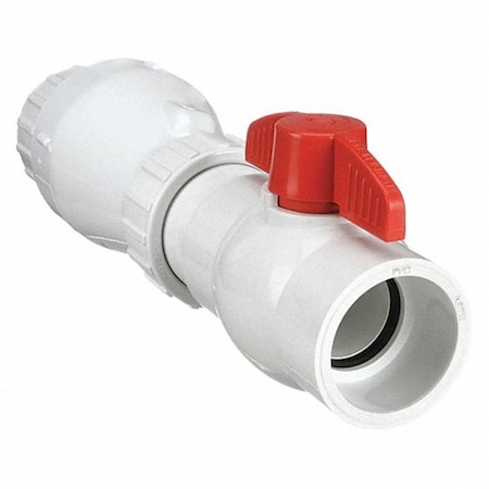 Zoeller 2 in. PVC Union Quiet Check Valve with Ball Valve 30-0048