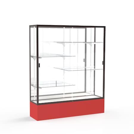 Ghent Spirit Floor Display Case 60x72x16, Mirror, Bronze 375MB-BZ-RD