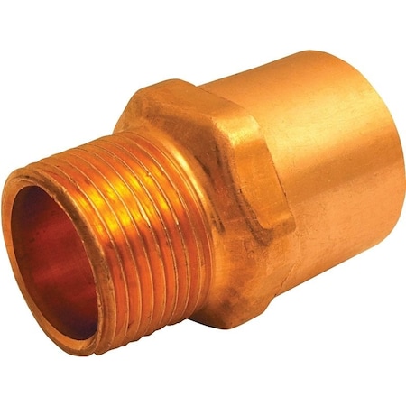 Epc Elkhart Products 104R Series Reducing Pipe Adapter, 1/2 x 3/4 in, Sweat x MNPT, Copper 30316