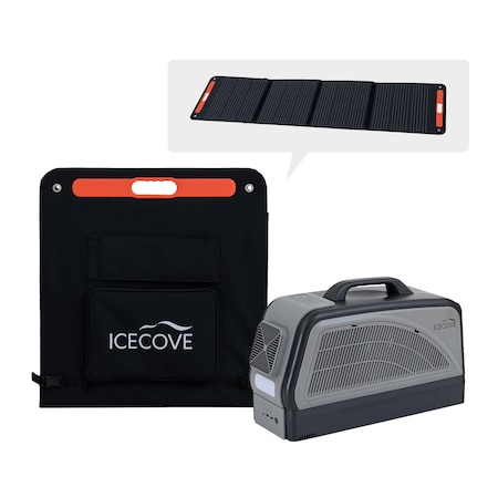 Sunjoy Icecove Grey Air Conditioner  + 1* Grey Battery + 1 Solar panel N101900301