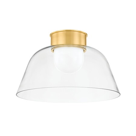 Hudson Valley Lighting Lakeside 20 in. Flush Mount Aged Brass 3520-AGB