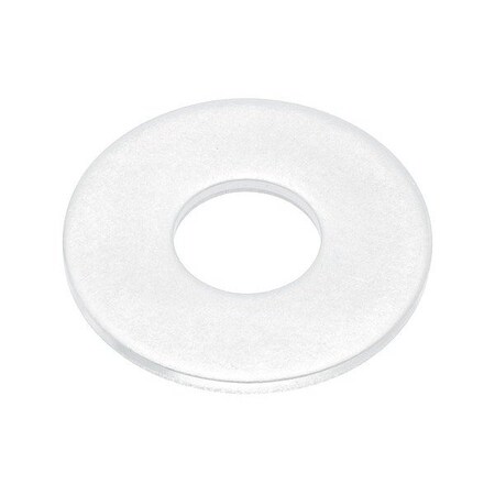 Zoro Select Flat Washer, For Screw Size 5/16 in , PTFE Not Applicable Finish, 25 PK WASB51RPTFE