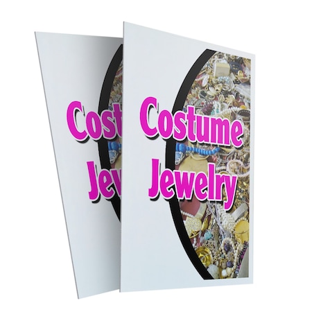 Signmission Costume Jewelry, Plastic Signs Only 24 Inch x 36 Inch, Corrugated Plastic, 2PK CSB-2436-2PACK-Costume Jewelry
