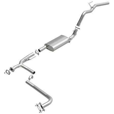 Bre Exhaust Exhaust System, Aluminized Steel; With Muffler; 2-1/4 Inch Pipe Diameter; Dual Exhaust 106-0065