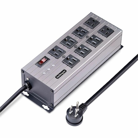Startech.Com 8-OUTLET INDUSTRIAL POWER STRIP 125V/15A, EMI/RFI ISOLATION, SURGE PROTECTION, M 8N515S12-POWER-STRIP