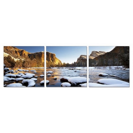 Homeroots Set of Three White Canvas Square Framed Art, 3PK 284017