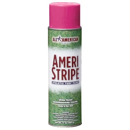 All American Paint Pink Athletic Aerosol Field Paint, 12PK 1120