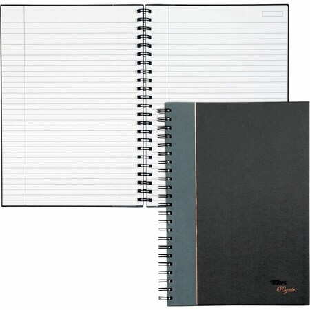 Tops Products TOPS, ROYALE WIREBOUND BUSINESS NOTEBOOK, COLLEGE, BLACK/GRAY, 11.75 X 8.25, 96 SHEETS 25332