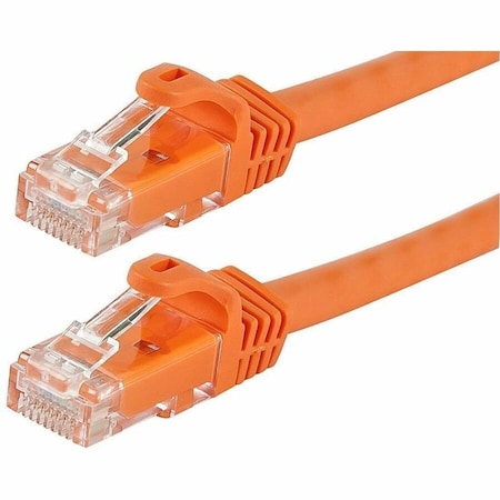 Monoprice Flexboot Cat6 24AWG Cable, 14 ft.Orange 11257