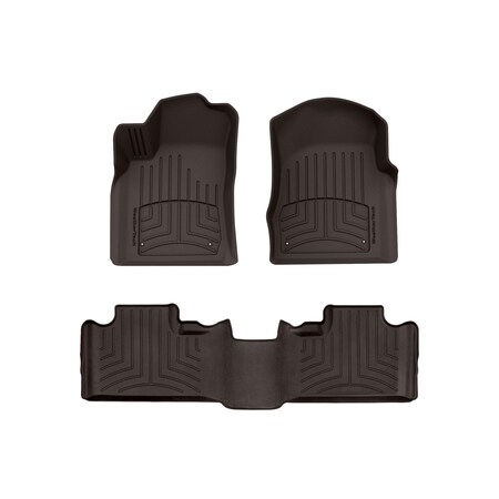 Weathertech Cocoa, Front and Rear FloorLiner HP 474851-473242IM