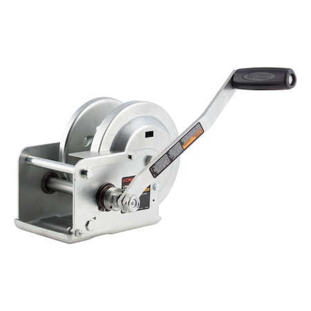 Curt Hand-Crank Brake Winch, 1,500 lbs, 5:1 Gear Ratio, 10.6'' Handle 29615
