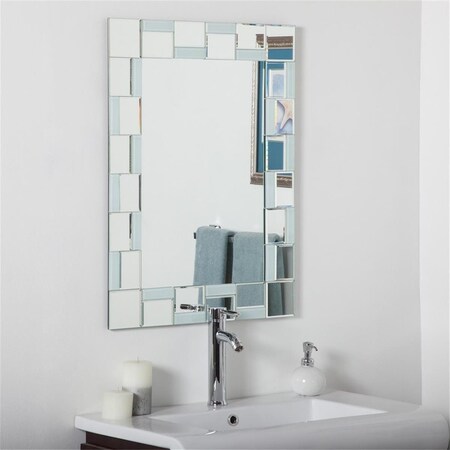 Decor Wonderland Quebec Modern Bathroom Mirror - Silver SSM310710