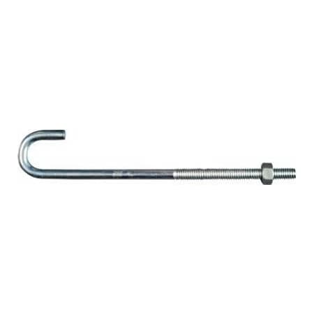National Hardware 516x7 Zinc J Bolt, 10PK N232-934