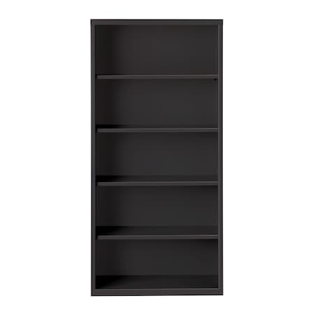 Hirsh Bookcase, 72" H, 13" D, 34 1/2" W, Black 21996