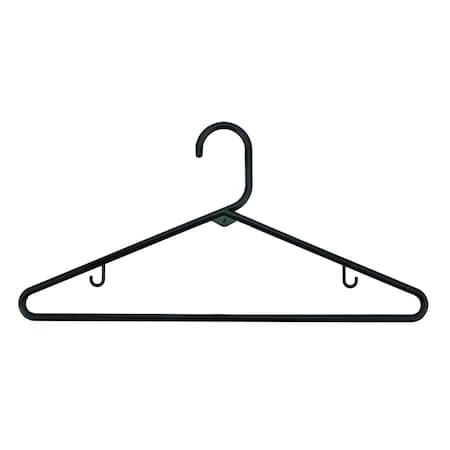 Nahanco 16 1/4in Black Plastic Tubular Hanger, 24PK TBBHU