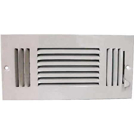 Prosource Register Sidewall 3Wy 10X4 Wht SW03-10X4