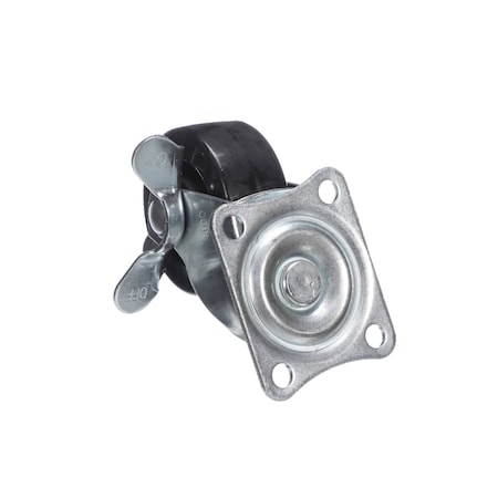 Serv-Ware Caster with Brake, Swivel Plate, Single 601-107050008